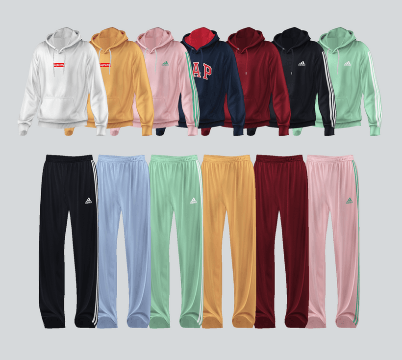 Галерея мода Спортивный костюм Basic set 24 #1